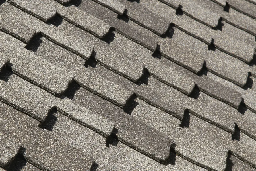 Hail stones on an Aurora, Colorado roof after a summer storm